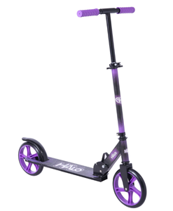 lot 675 image: HALO Rise Above Supreme Big Wheel Scooter - Purple - Designed for All Riders (Unisex) - 8 Wheels