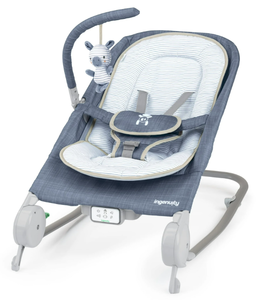 lot 680 image: Ingenuity Happy Belly Rock-to-Bounce Infant Baby Massage Seat,Bouncer and Rocker For Ages 0-6 Months