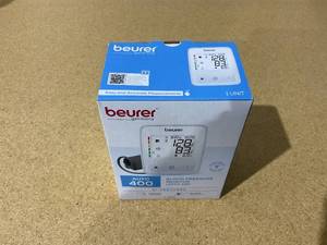 lot 321 image: Beurer Auto 400 Upper Arm Blood Pressure Monitor, Universal Cuff for Standard to Large Arms, Accurate Blood Pressure Machine with Color Coded Results and Irregular Heartbeat Detection