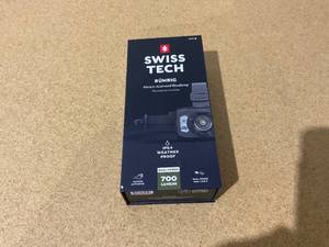 lot 327 image: Swiss Tech Rechargeable LED Headlamp, IP54 Weatherproof, Drop Resistant, Motion Activated, 700 Lumen