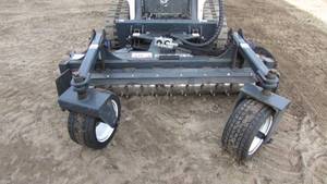 Virnig 72" Hydraulic Skid Loader Landscape Rake