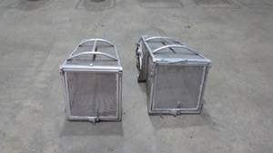 lot 29 image: (2) Alluminum Leaf Catcher Hoppers