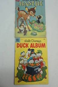 lot 16 image: (2ct) Dell Comics Walt Disneys Duck Album & Bambi