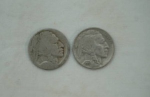 lot 23 image: (2ct) Buffalo Nickels