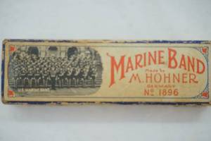lot 71 image: Antique Marine Band Harmonica