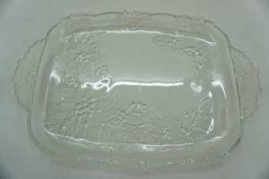 lot 84 image: etched frosted plate