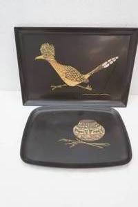 lot 95 image: Couroc serving trays