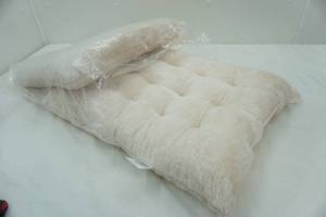 lot 204 image: Sherpa Rocking Chair cushion Set (appears new)