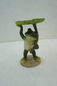 lot 213 image: Frog stand 7 tall (resin)