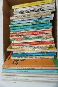 lot 230 image: Vintage Peanuts & Family Circus books (comics)