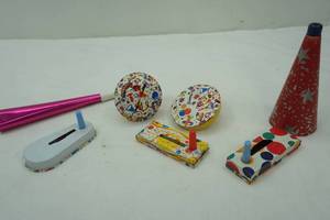 lot 237 image: Vintage noisemakers