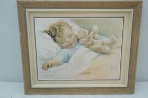 lot 296 image: Happy Dreams print by Bessie Pease Gutmann