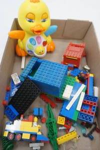 lot 331 image: Legos, musical duck