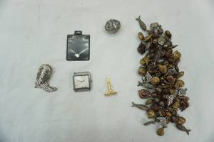 lot 4 image: jewelry lot bracelet, boot pendant, watch, cuff link, and more