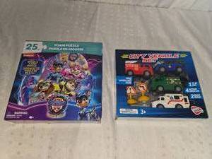lot 57 image: paw patrol puzzle and car set