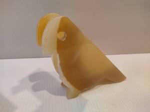 lot 37 image: Hand Carved Stone Bird Napkin Holder