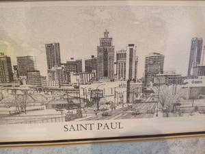lot 95 image: St. Paul Pointilism Art by Bob Biondich