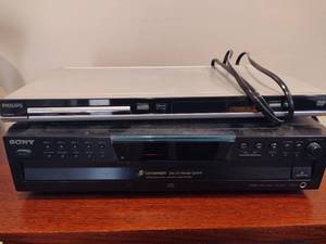 lot 128 image: Sony CD Changer & Phillips DVD Player