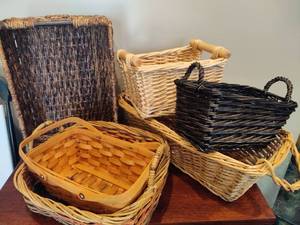 lot 137 image: Wicker Baskets Lot #2