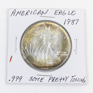 1987 American Eagle, .999 silver with some pretty toning