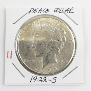 lot 11 image: 1922-S Peace Dollar