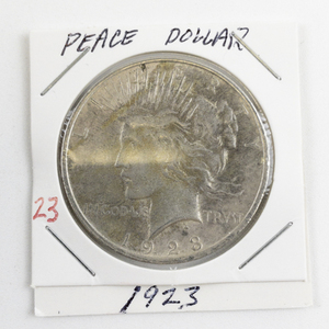 lot 23 image: 1923 Peace Dollar