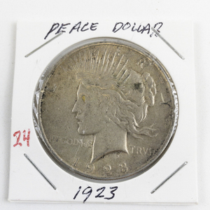 lot 24 image: 1923 Peace Dollar
