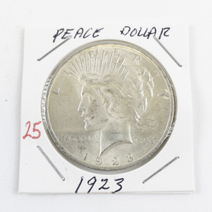 lot 25 image: 1923 Peace Dollar