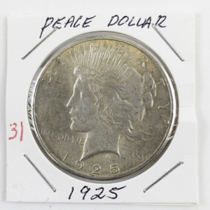 lot 31 image: 1925 Peace Dollar