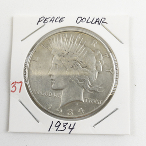 lot 37 image: 1934 Peace Dollar