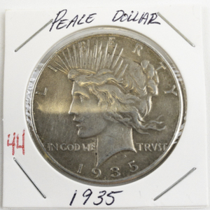 lot 44 image: 1935 Peace Dollar