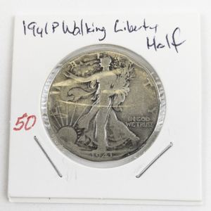 lot 50 image: 1941 Liberty Walking Half Dollar