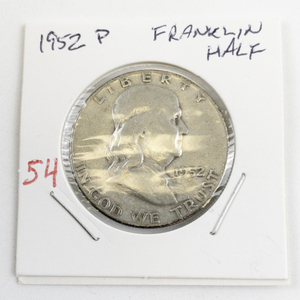 lot 54 image: 1952 Franklin Half Dollar