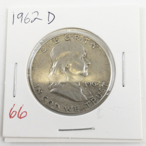 lot 66 image: 1962-D Franklin Half Dollar