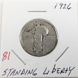 lot 81 image: 1926 Standing Liberty Quarter