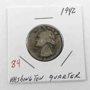 lot 84 image: 1942 Washington Quarter