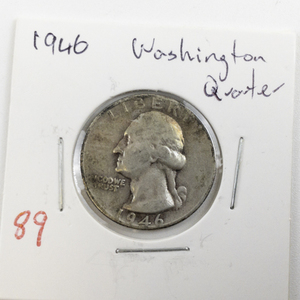lot 89 image: 1946 Washington Quarter
