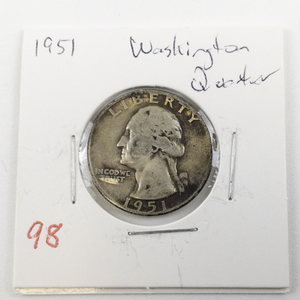 lot 98 image: 1951 Washington Quarter