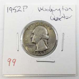 lot 99 image: 1952 Washington Quarter
