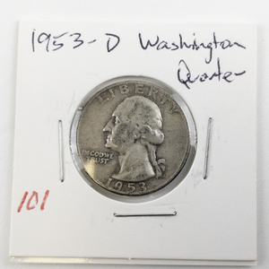 lot 101 image: 1953-D Washington Quarter