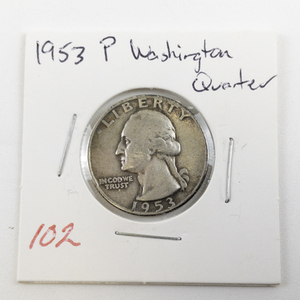 lot 102 image: 1953 Washington Quarter