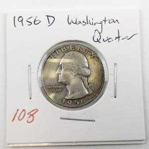 lot 108 image: 1956-D Washington Quarter
