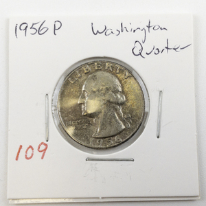 lot 109 image: 1956 Washington Quarter