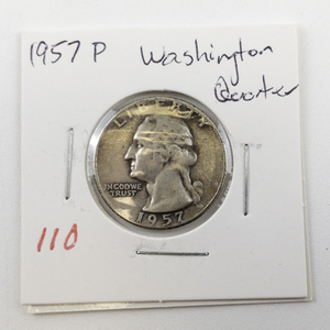 lot 110 image: 1957 Washington Quarter