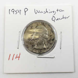 lot 114 image: 1959 Washington Quarter