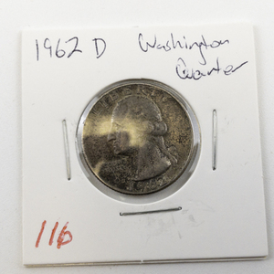 lot 116 image: 1962-D Washington Quarter