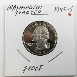 lot 121 image: 1995-S Washington Quarter Proof