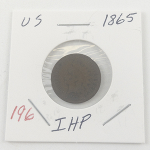 lot 196 image: 1865 Indian Head Cent