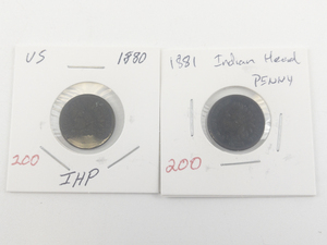 lot 200 image: 1880, 1881 Indian Head Cent