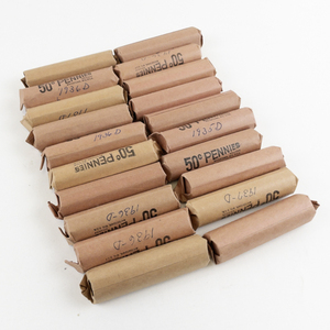 lot 233 image: 20) rolls of wheat cents marked 1936-D, 1936-S, 1937-S, 1937-D, 1935-D